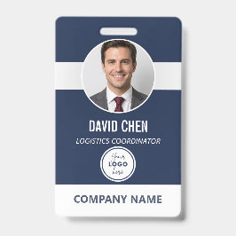 Crachá de ID de Funcionário Personalizado com Foto
