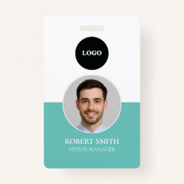 Crachá de ID de Funcionário Personalizado com Foto