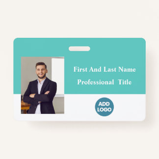 Crachá de ID de funcionário personalizado - Nome,