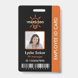 Crachá de ID de funcionário profissional personali