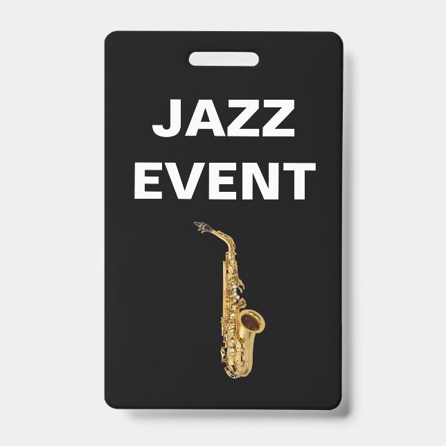 Crachá De ID De Funcionarios De Concerto Ou Evento (Frente)