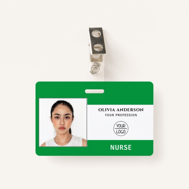 Crachá de ID de Funcionarios de Foto para Empresas (Frente com Clipe)