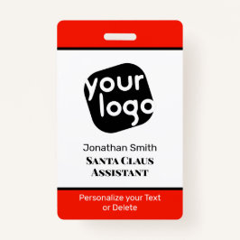 Crachá de ID de Funcionarios Personalizado Verde E