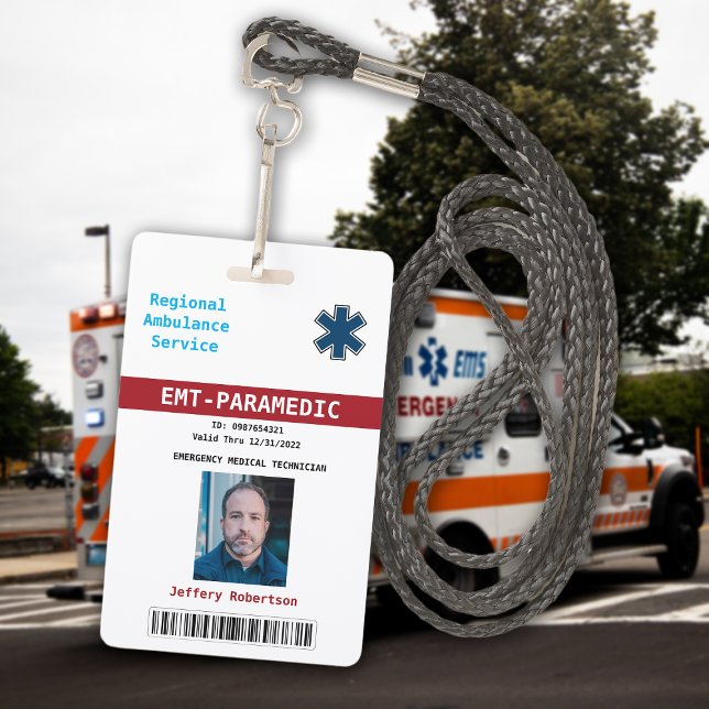 Crachá de ID de segurança paramédico (Criador carregado)