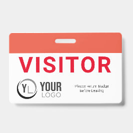 Crachá de ID de Visitante Personalizado