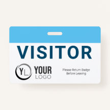 Crachá de ID de Visitante Personalizado
