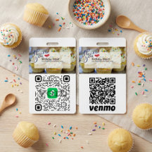 Crachá de ID do Processo de Pagamento do Código QR