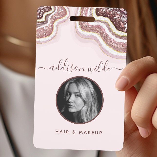 Crachá de ID Luxe de Grelha de Glitter de Lâmina D (Criador carregado)