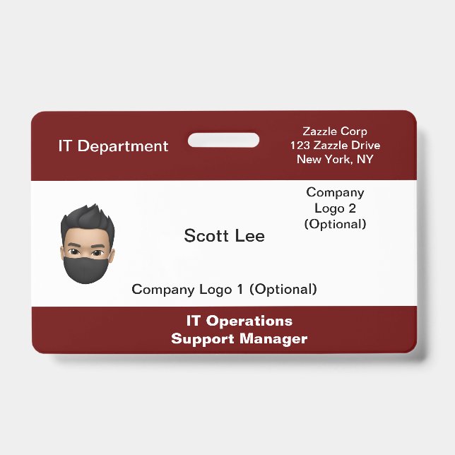 Crachá de ID Médico (Front)