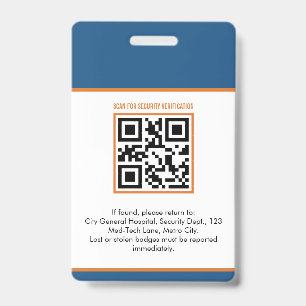 Crachá de ID Médico Personalizado Enfermeiro Reg
