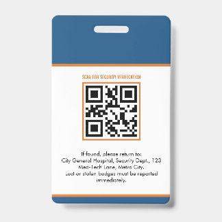 Crachá de ID Médico Personalizado | Enfermeiro Reg