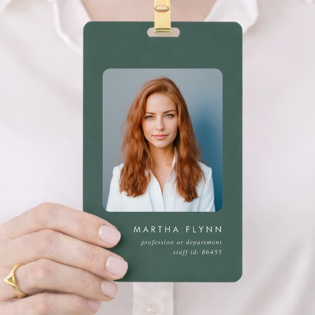 Crachá de identificação 3x5 | Crachás de nome com  (Custom minimal vertical lanyard badges for teams, events, workplaces and everyday staff  use)