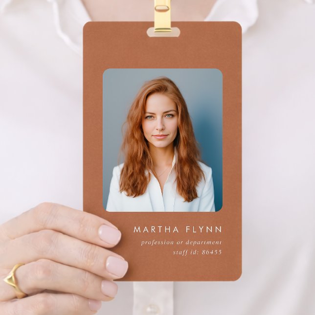 Crachá de identificação 3x5 | Crachás de nome com  (Custom minimal vertical lanyard badges for teams, events, workplaces and everyday staff  use)