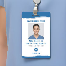 Crachá de Identificação com Foto de Enfermeiro Reg