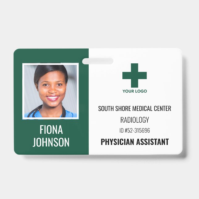 Crachá de Identificação com Foto Personalizado par (Frente)