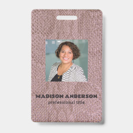 Crachá de identificação comercial com foto em padr