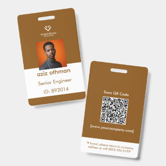 Crachá de Identificação Corporativa em Bronze Escu