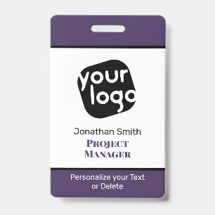 Crachá de identificação de conferência personaliza