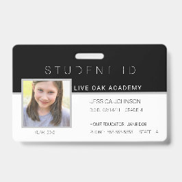 Crachá de identificação de estudante em casa | Mod