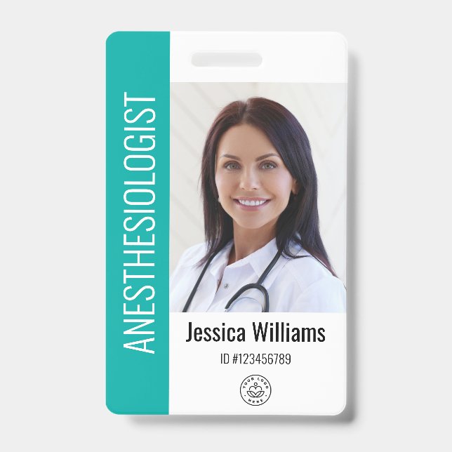 Crachá de identificação de foto do funcionário do  (Frente)