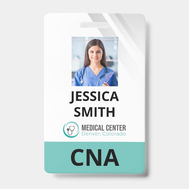 Crachá de Identificação de Função com Foto (Frente)