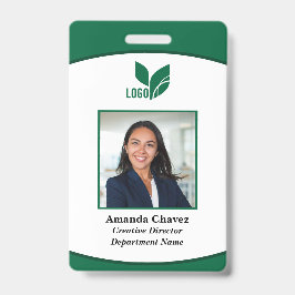 Crachá de Identificação de Funcionário com Logotip