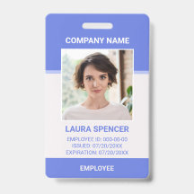 Crachá de Identificação de Funcionário Corporativo