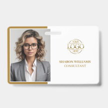 Crachá de Identificação de Funcionário de Empresa 