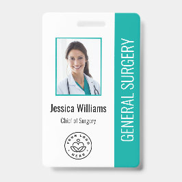 Crachá de Identificação de Funcionário de Hospital
