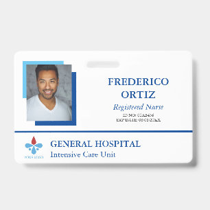 Crachá de Identificação de Funcionário do Hospital
