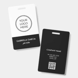 Crachá de Identificação de Funcionário Logotipo Pr