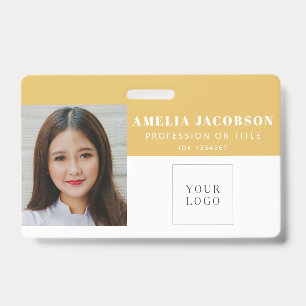 Crachá de Identificação de Funcionário Simples Ama