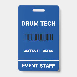 Crachá de identificação de passe de bastidores nov