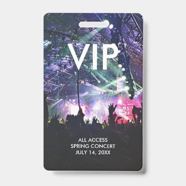 Crachá de identificação de passes personalizados p (Frente)