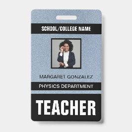Crachá de Identificação de Professor