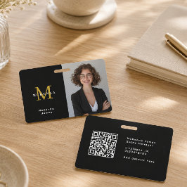 Crachá de Identificação de Segurança com Código QR