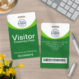 Crachá de Identificação de visitante corporativo v
