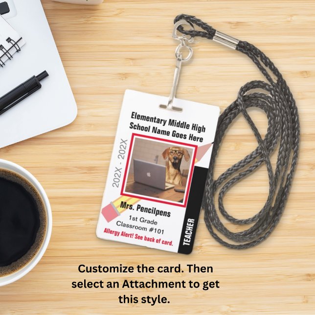 Crachá de Identificação do Funcionarios de Profess (Criador carregado)