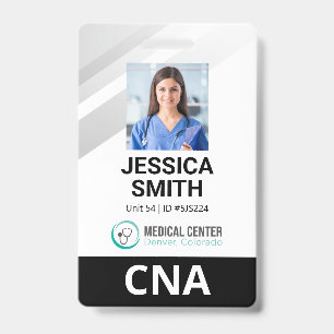 Crachá de Identificação Médica com Foto