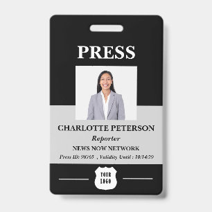 Crachá de Identificação Personalizado com Foto e L