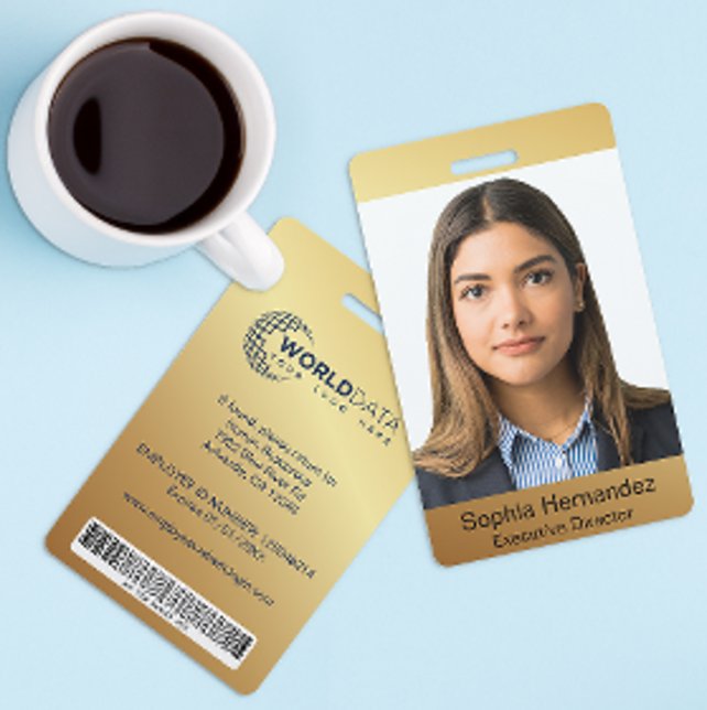 Crachá de Identificação Personalizado com Foto em  (Criador carregado)