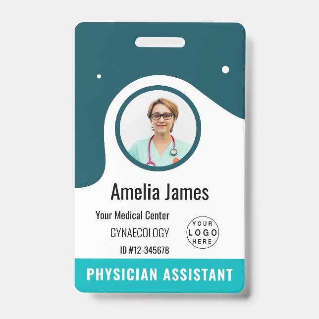 Crachá de Identificação Personalizado com Logotipo (Frente)
