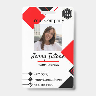 Crachá de Identificação Personalizado com Logotipo