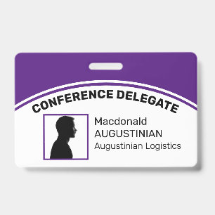 Crachá de identificação personalizado com logotipo