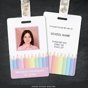 Crachá de Identificação Personalizado de Professor