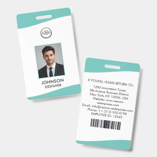 Crachá de identificação personalizado do funcionár