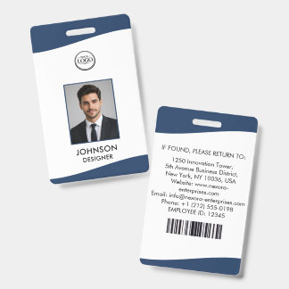 Crachá de identificação personalizado do funcionár