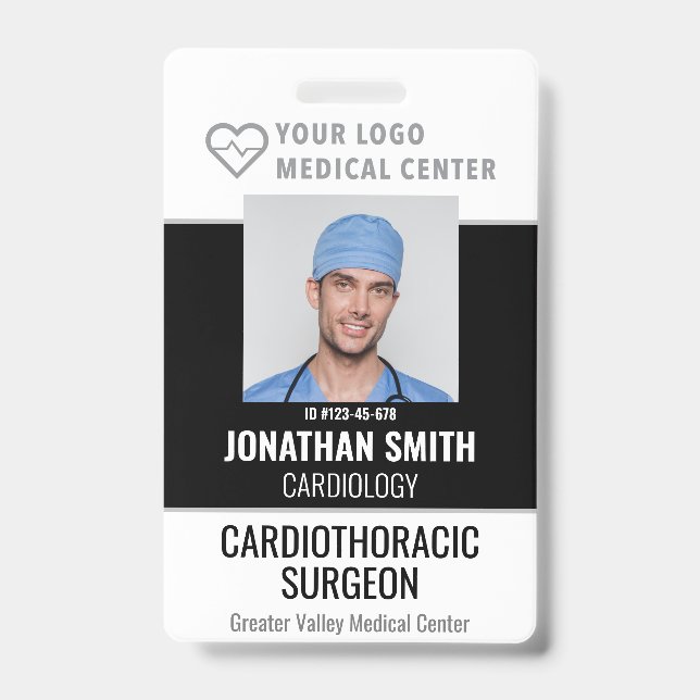 Crachá de identificação personalizado Hospital Nom (Frente)