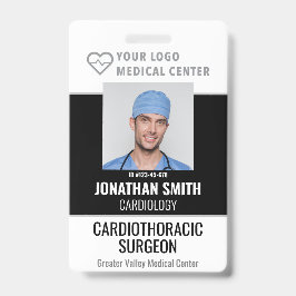 Crachá de identificação personalizado Hospital Nom