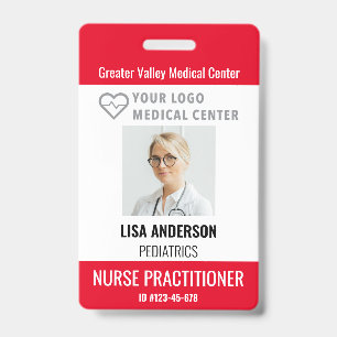 Crachá de identificação personalizado Hospital Nom